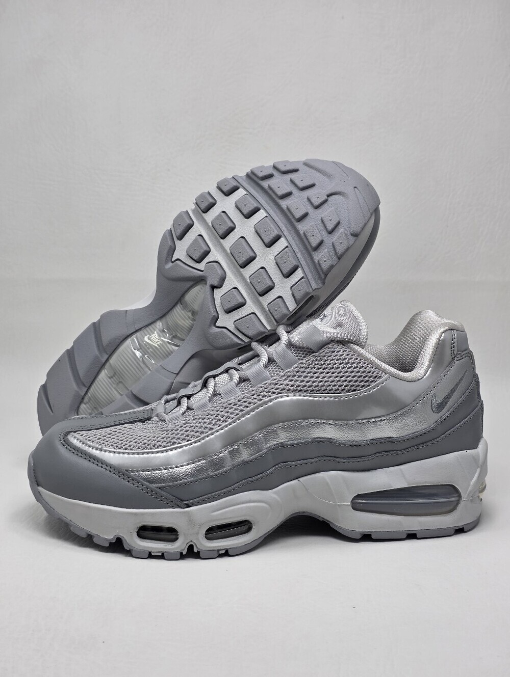 Nike Air Max 95 Big Bubble Grey Fog Silver IB6398-001 Sneaker Women's Size 8 New